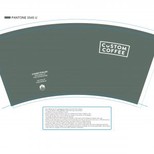 CUSTOM COFFEE-8oz PLA single wall paper cup